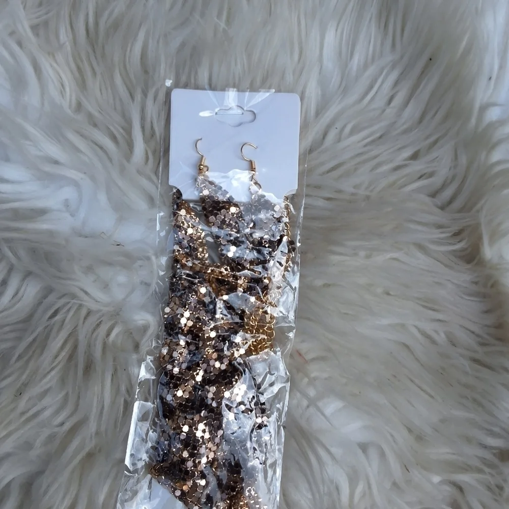 Sexy leopard mesh jewelry‎ set.Necklace ans earrings